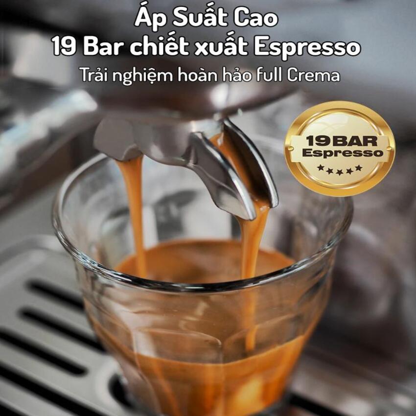 Máy pha cà phê Espresso chuyên nghiệp thương hiệu Mỹ HiBREW H10A - Hàng Nhập Khẩu