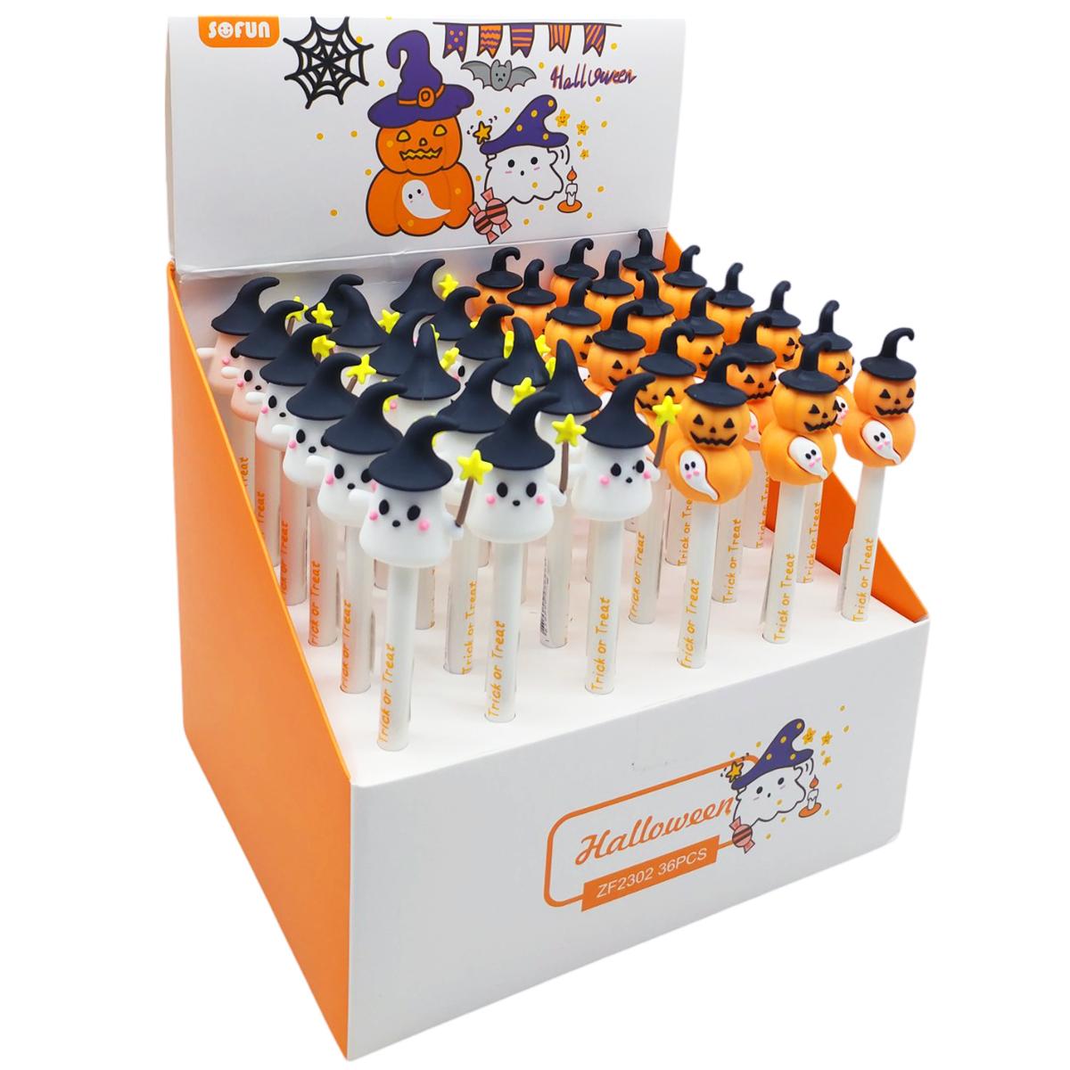 Bút Gel Halloween - WanLongDa ZF2302 - Mực Xanh - Con Ma