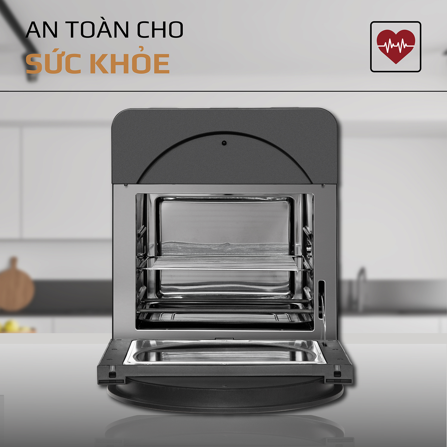 Nồi Chiên Không Dầu OLIVO AF15 16 Chức Năng - Dung Tích 15L - Công Suất 2000W - Thương Hiệu Mỹ
