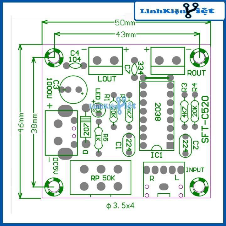 Module Khuếch Đại Audio PM2038 2x5W 5V