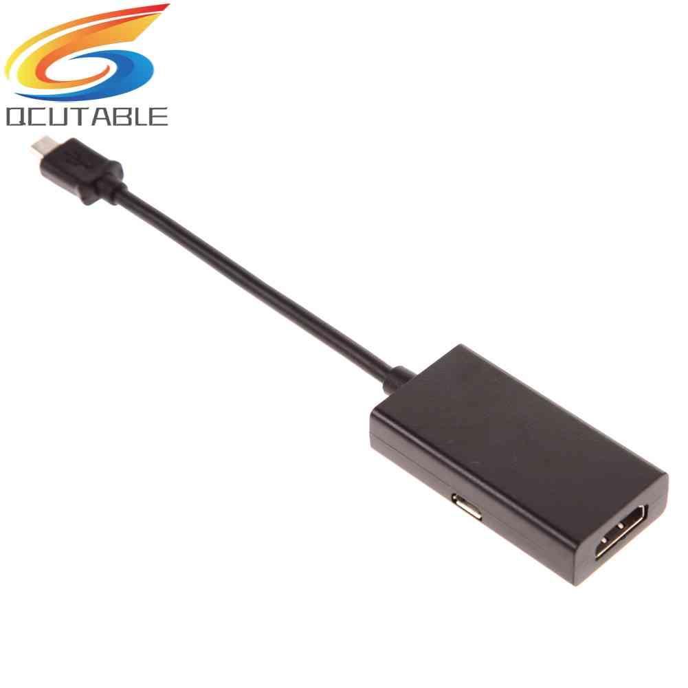 Bộ ChuyểN ĐổI Micro USB Sang HDMI A / V TV Cho LG HTC SonySamSungHDTV
