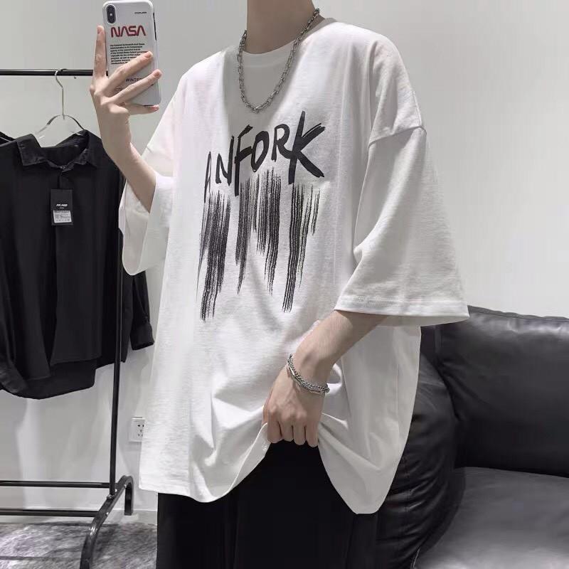 Áo phông Oversize Anfork, JACKLANE, Áo cộc tay Unisex Jack Lane