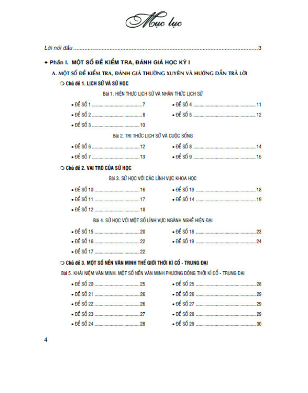 Sách - Đề kiểm tra, đánh giá lịch sử 10
