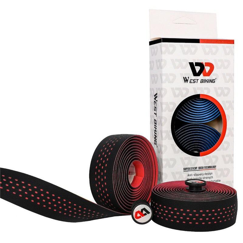 Bike Handlebar Tapes Anti-slip Wrap Soft Breathable Shockproof Road Tape End Bar Grips Cycling Accessories