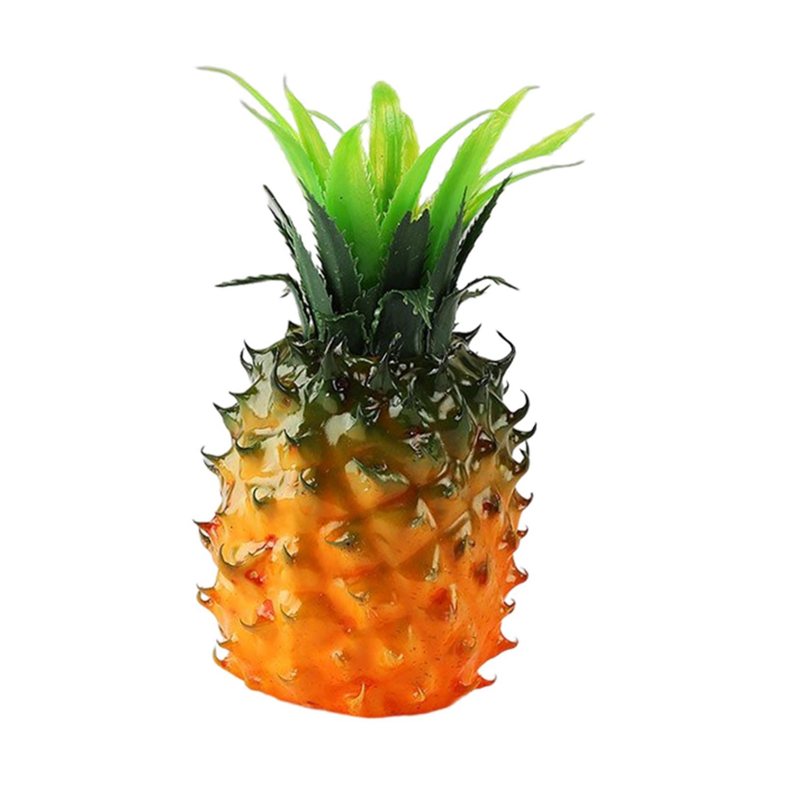 Tropical Artificial Pineapple Fruits Cabinet Display Decorative Ornament Decoration Props For kitchen and home Wedding Party Decor