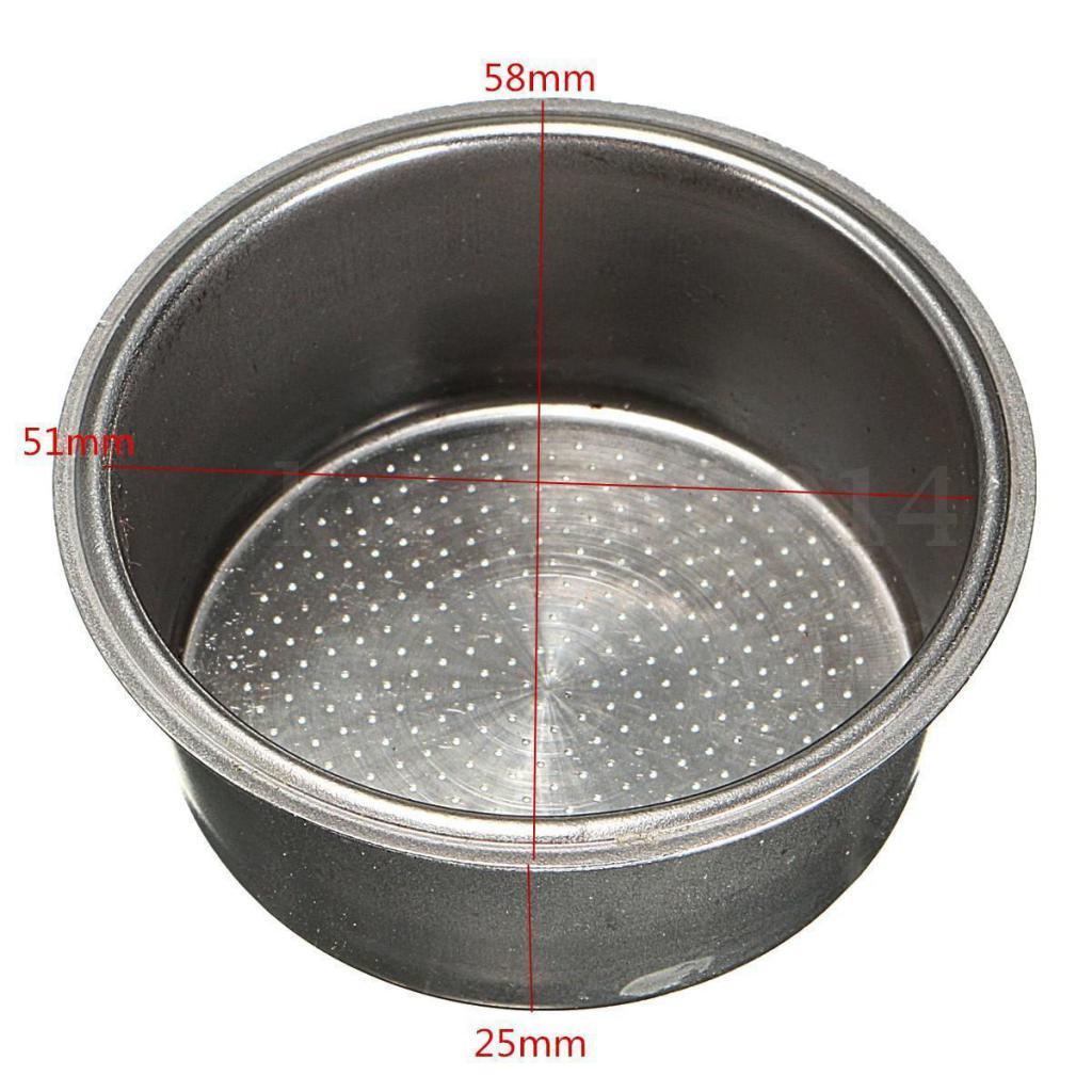 2x Coffee Espresso Maker Machine Filter Basket for Krups Breville , Delonghi