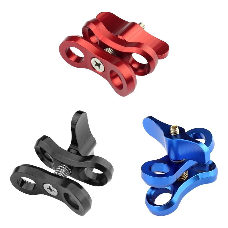 Lặn giá ba chân chống lại bóng 1 inch For Butterfly Clip Mount For Go Pro Camera dưới nước Đèn đuốc dưới nước