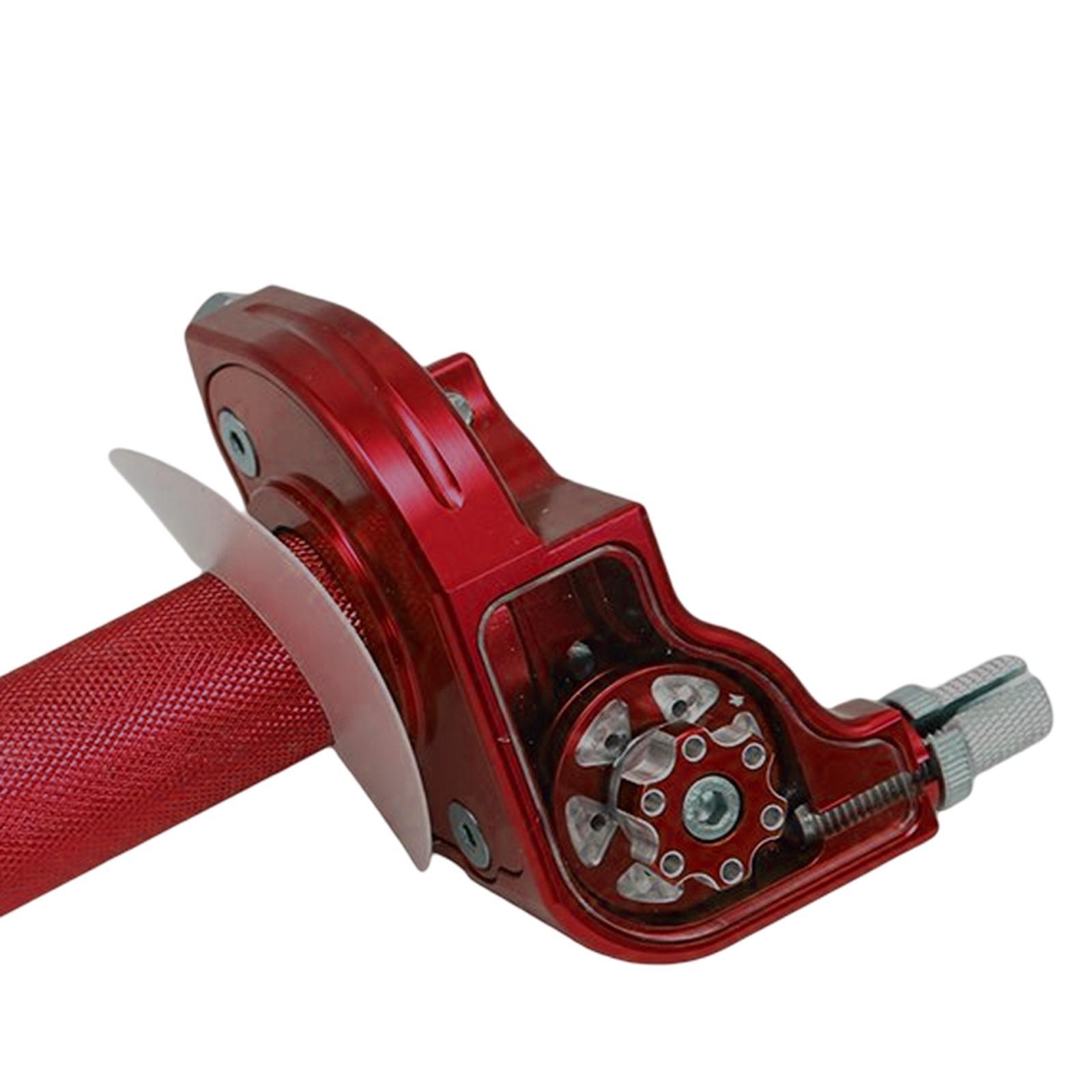 Throttle Grip Handlebar Grip  Aluminum Alloy 22mm Handlebar for Motorbike , Red