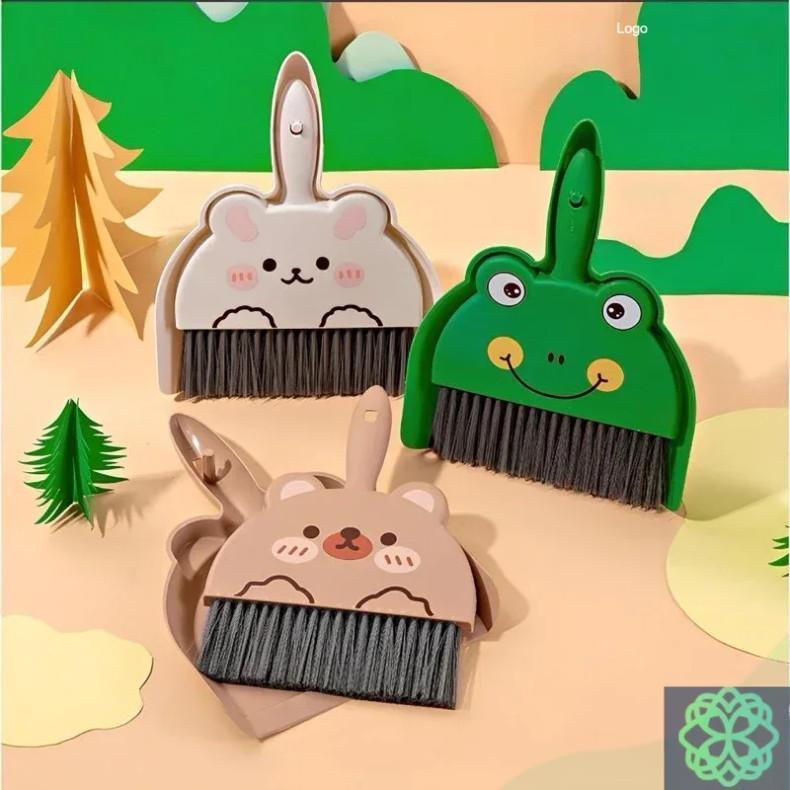 Bộ chổi quét bàn thờ - Bộ chổi mini quét hót rác bàn máy tính, bàn ăn hình cute