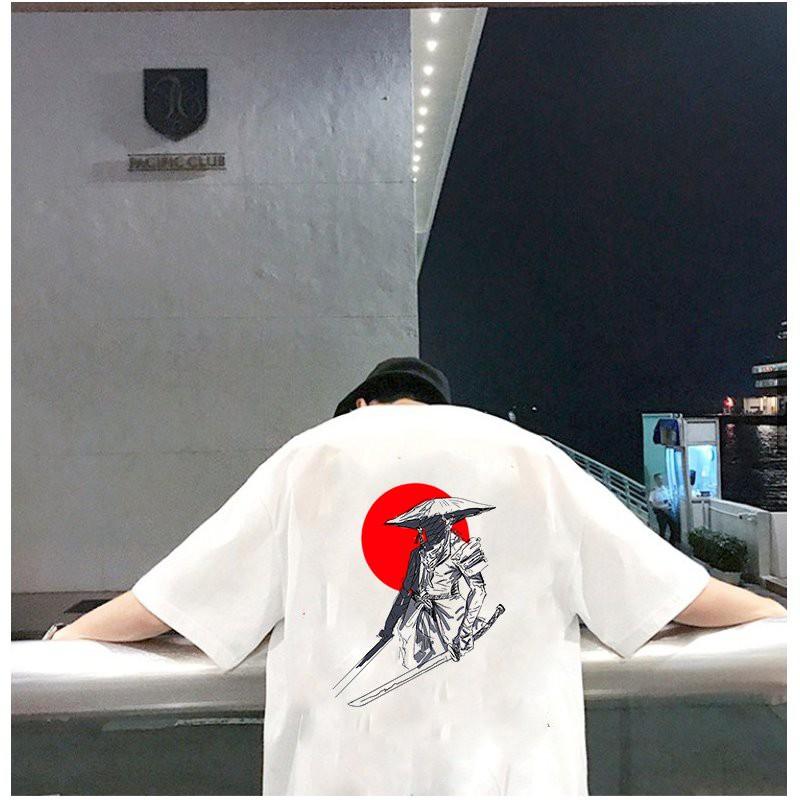 Áo thun unisex độc lạ Samurai form rộng vải dày mịn 2019T1823