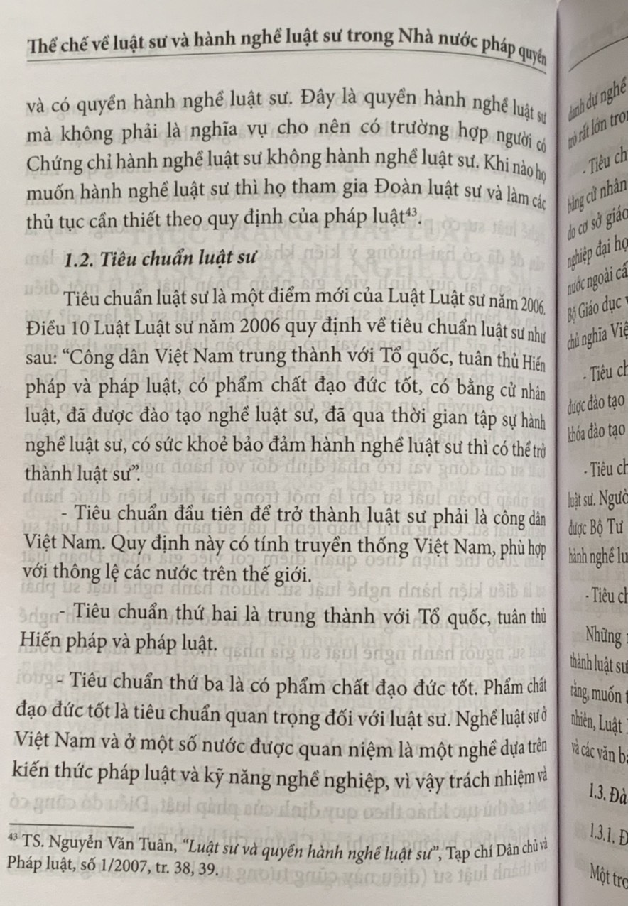 Thể chế về luật sư và hành nghề luật sư trong nhà nước pháp quyền