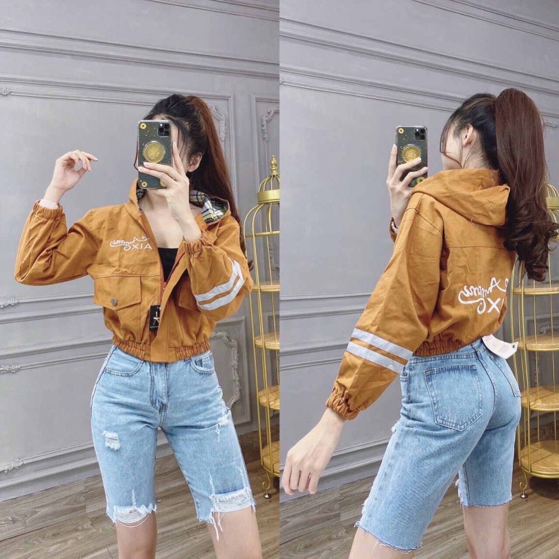 Quần Short Rách Nữ