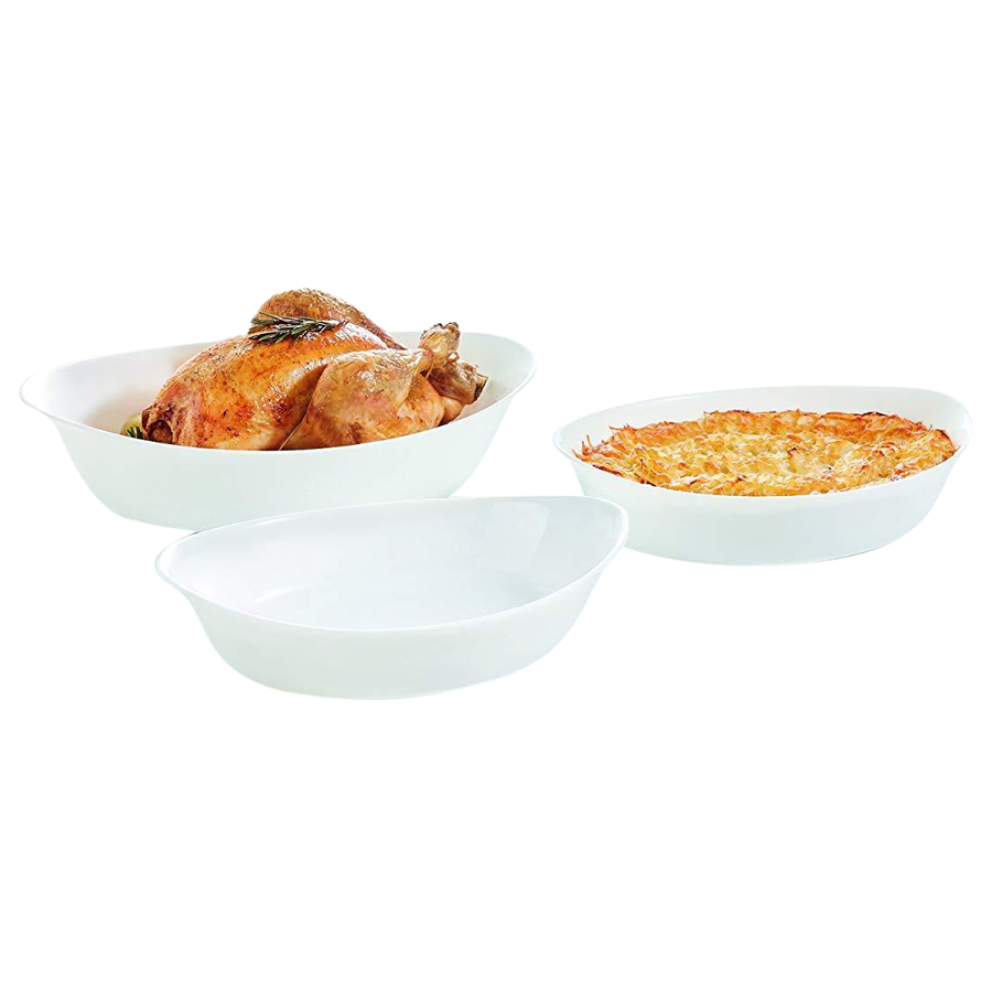 Khay Nướng Thủy Tinh Oval Luminarc Smart Cuisine