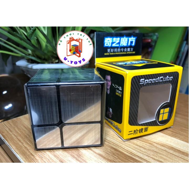 Rubik Biến Thể QY168 Mirror Cube 2x2 Rubic Gương bạc