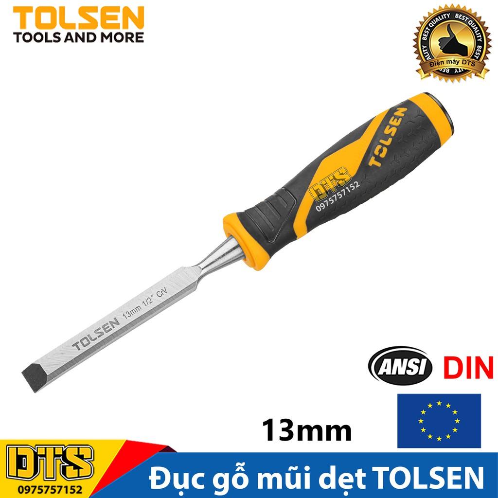 Đục gỗ mũi dẹt cầm tay chuẩn công nghiệp TOLSEN 13mm - Tiêu chuẩn xuất khẩu Châu Âu