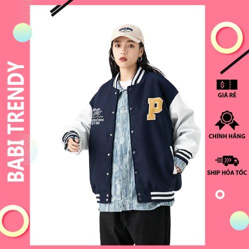 Áo khoác nam nữ áo bomber in chữ B unisex phong cách hàn quốc Form Rộng – ST34 – babitrendy