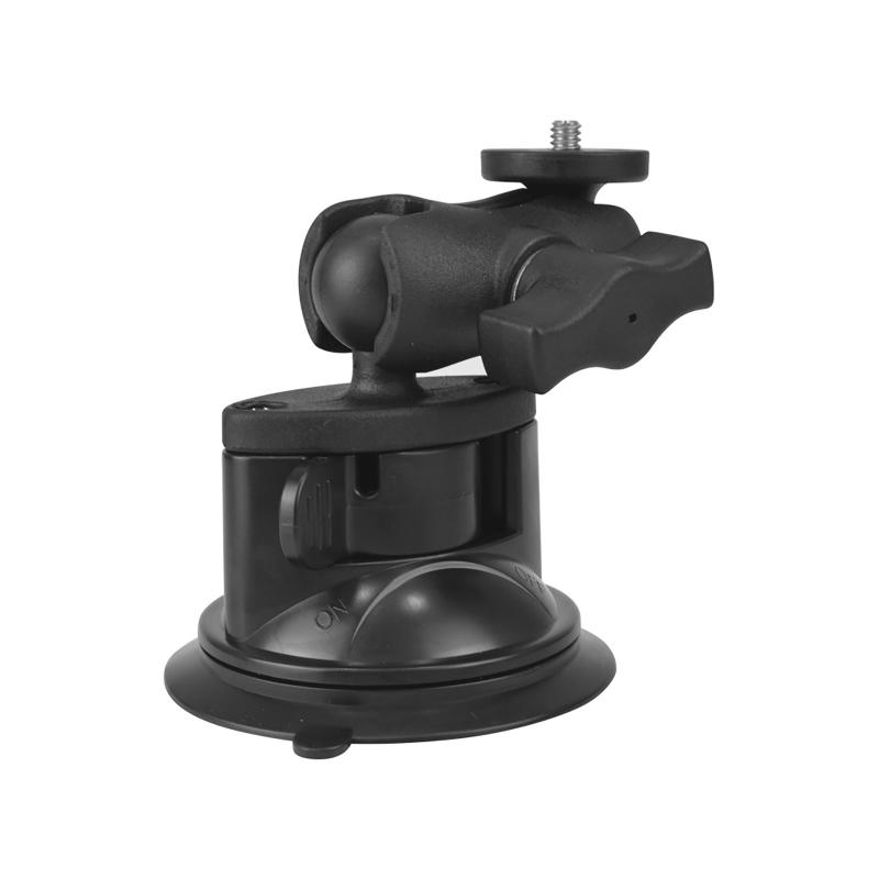 066A Mạnh xe xoắn khóa Khóa Khóa Base Cup với 1 "Ball Kính chắn gió Giá treo giá đỡ cho Hero/Xiaoyi/SJCAM Action Camera
