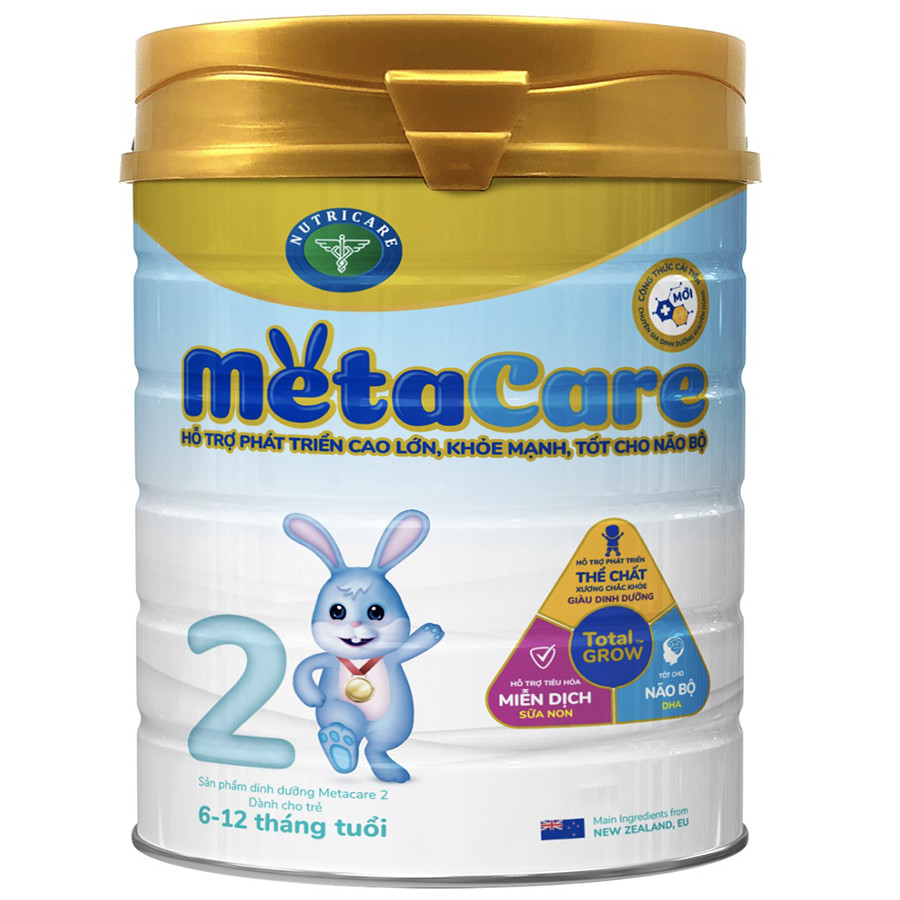 Sữa bột Nutricare Metacare 2 Mới - phát triển toàn diện cho trẻ 6-12 tháng tuổi (900g)