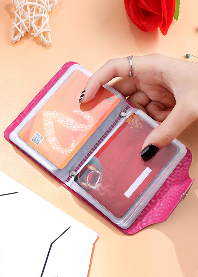 Ví bóp mini nữ Kitty cầm tay chứa 26 thẻ Atm, Visa, Card