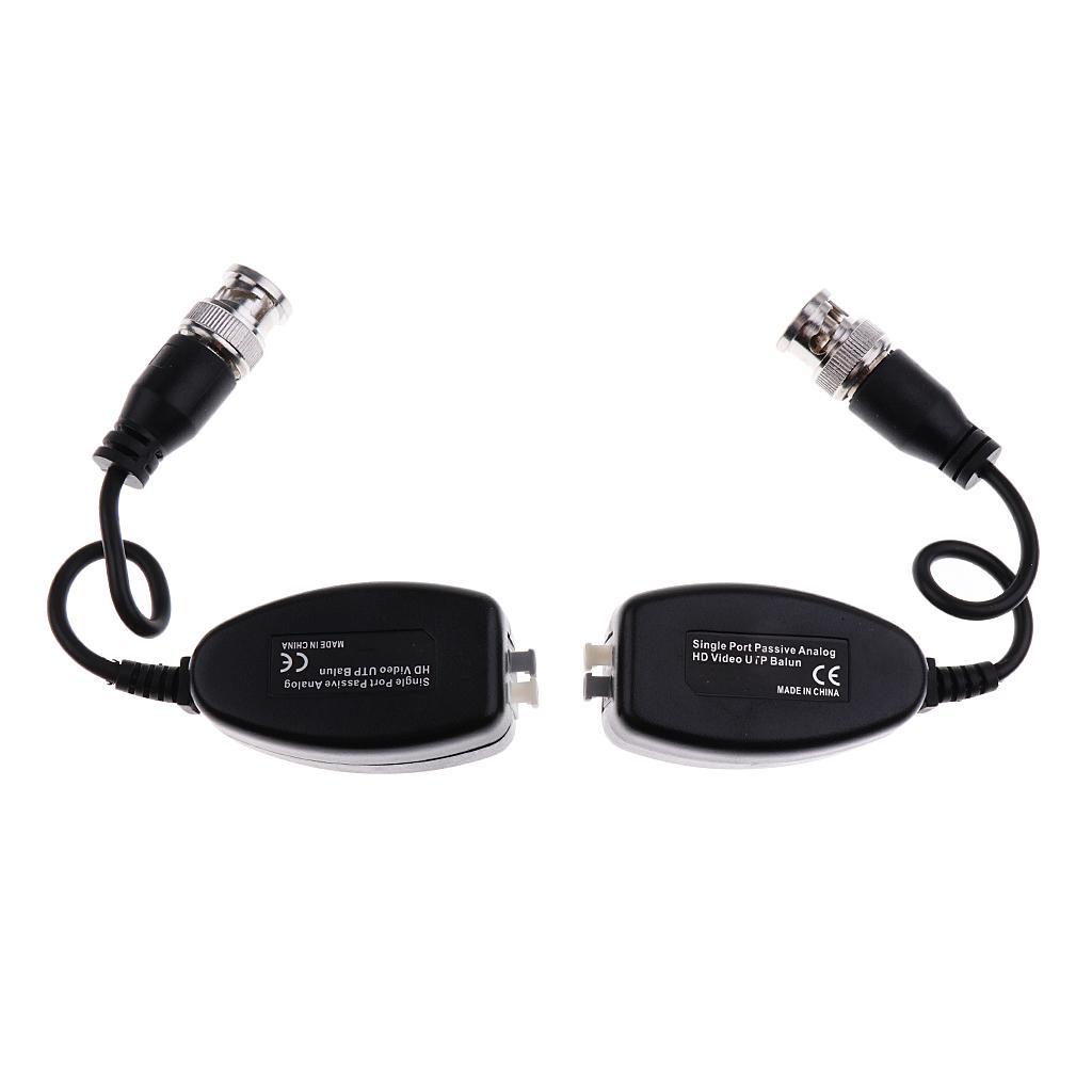 2Pcs Single Port Passive Analog HD Video UTP Balun for HD-CVI/TVI/AHD Camera