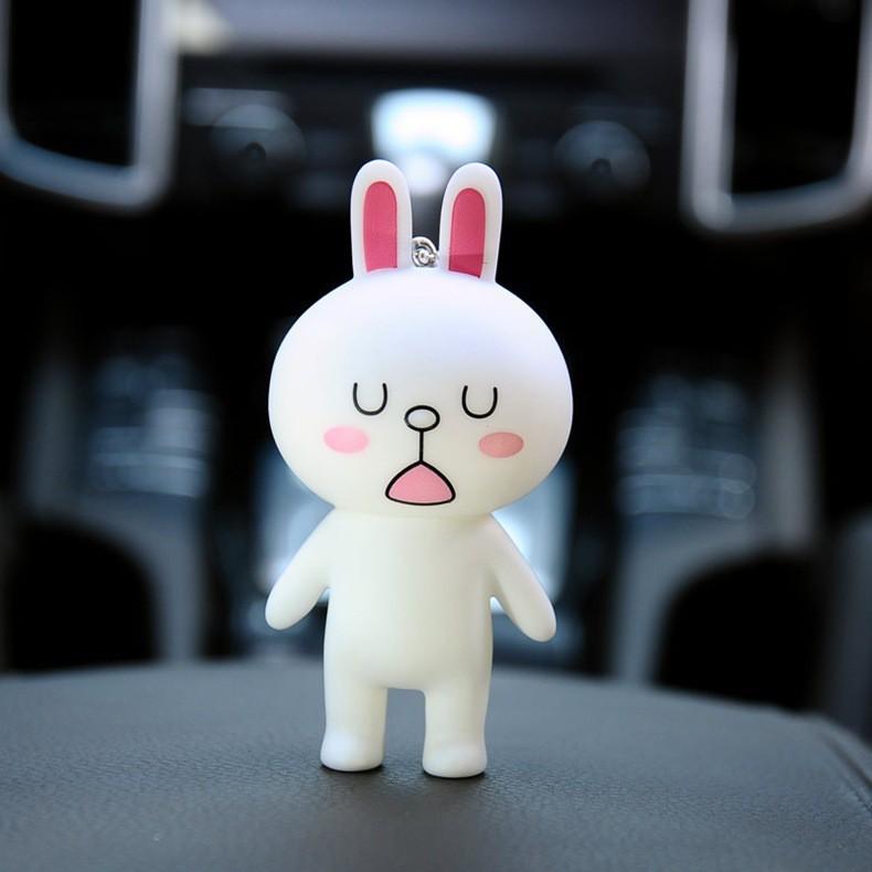 MÓC KHÓA THỎ TRẮNG VÀ GẤU BROWN-