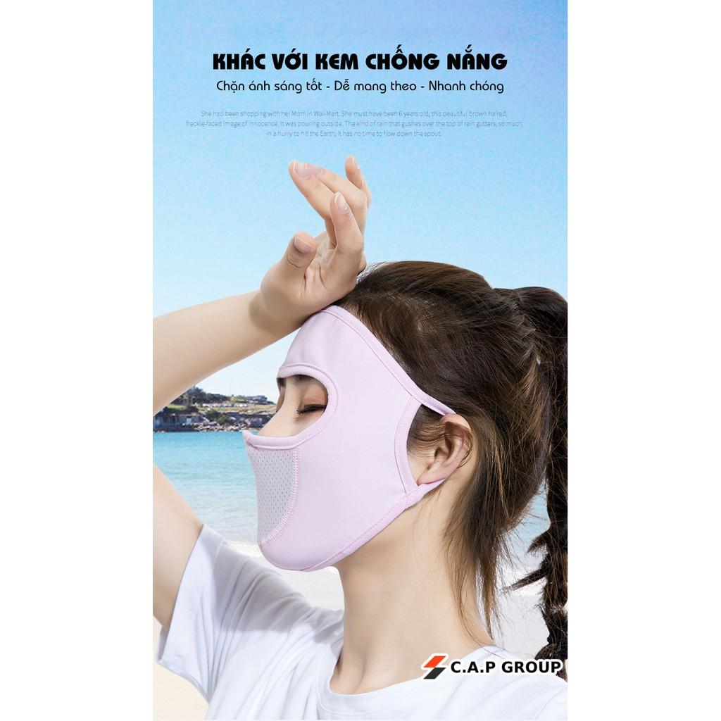 Khẩu trang Ninja che kín mặt chống nắng vải Cotton chống tia UV MÙA HÈ - chống gió - bụi - sương mù có sẵn