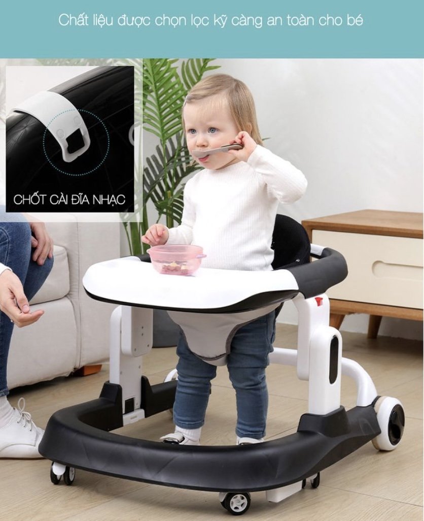 XE TẬP ĐI CHO BÉ 6-18 tháng tuổi BABY WALKER ĐA NĂNG FULL option