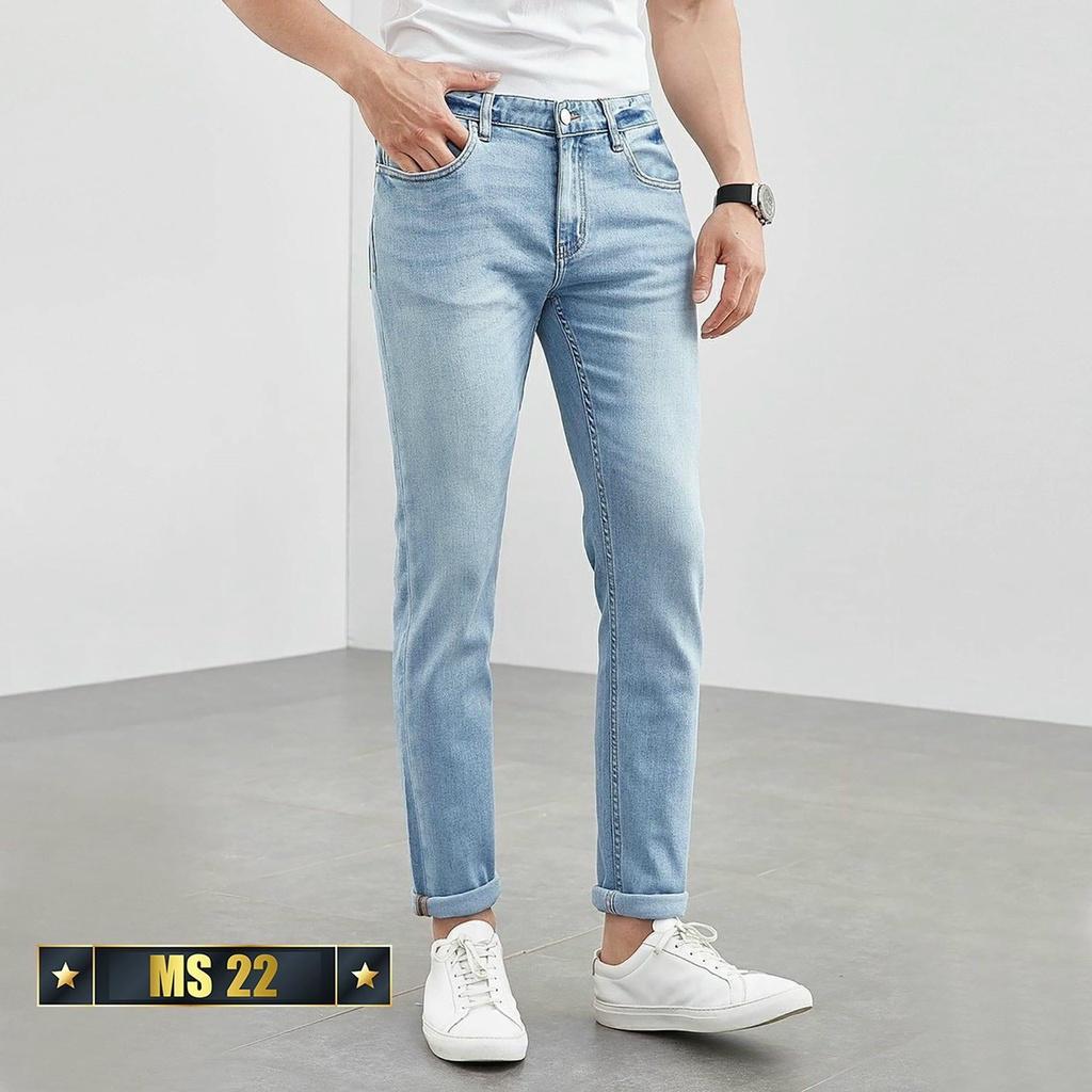Quần jean nam chất bò co giãn- nhiều mẫu giá rẻ phong cách TINA ms22