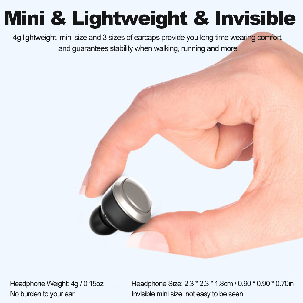 Tai Nghe Không Dây Nhét Tai Bluetooth Âm Thanh Nổi T12 Dual TWS Có Micrô