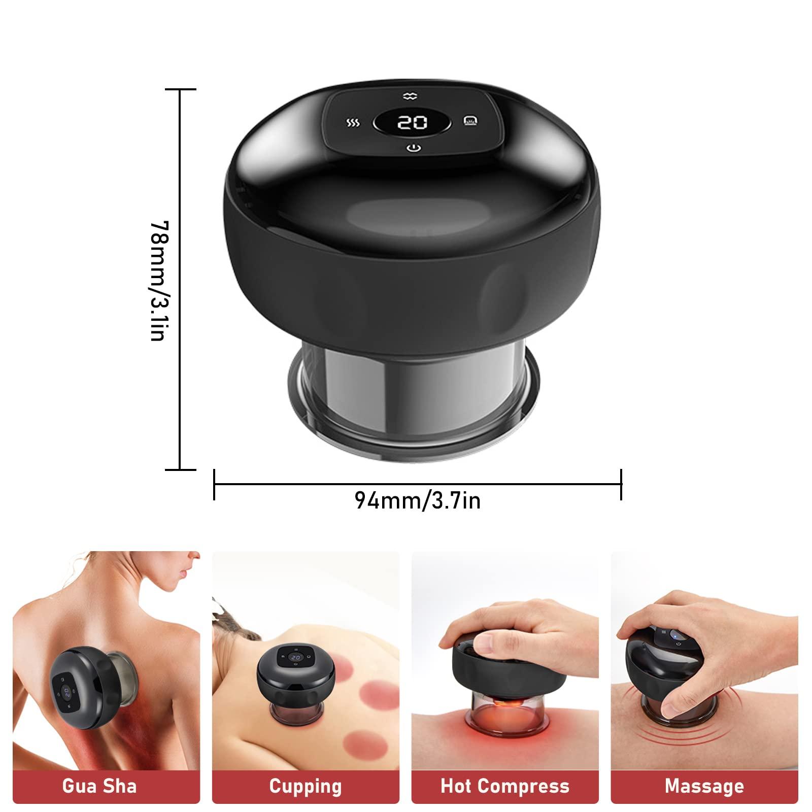 Máy mát xa bằng điện, có thể sạc lại 6/12 Khóa học Trị liệu thông minh chuyên nghiệp, công cụ cạo cầm tay cho văn phòng tại nhà và du lịch