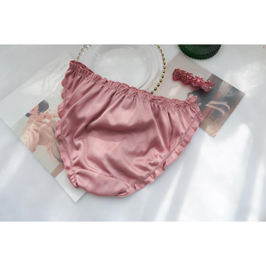 Quần Lót Nữ Lụa Satin Ngang Eo Xuất Đông Âu Hàng Loại Đẹp.