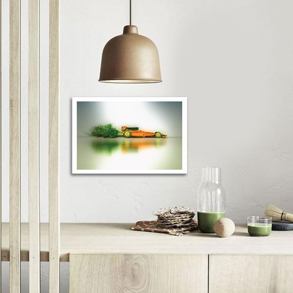 Tranh Treo Phòng Bếp - Tranh Củ Cà Rốt Độc Đáo Gỗ MDF W1204