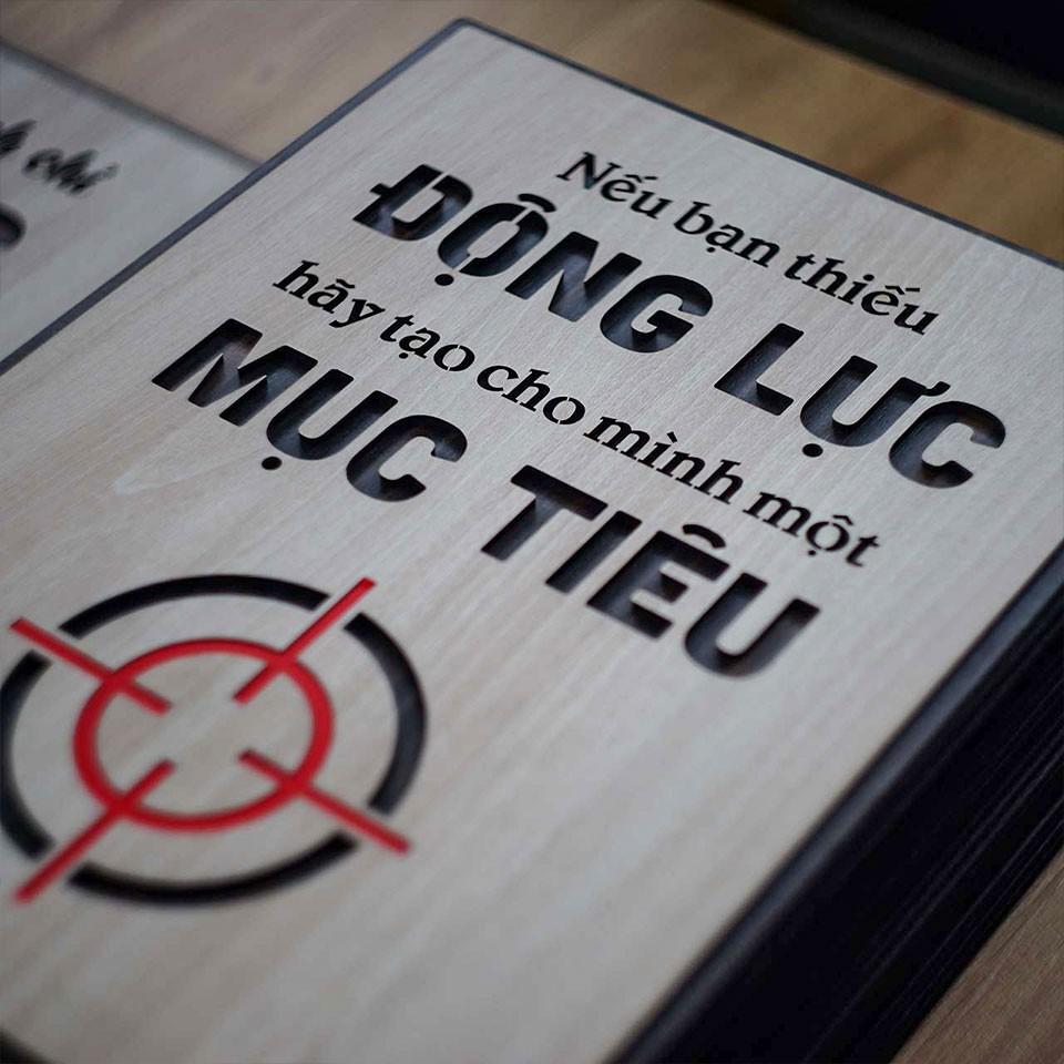 Tranh động lực TBIG099 - Nếu bạn không có động lực hãy tạo cho mình một mục tiêu