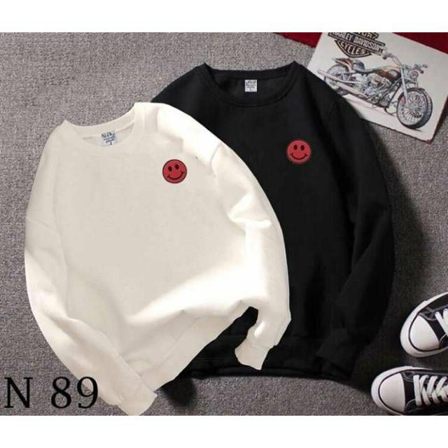 Áo đôi dài tay mặt cười - giá 1 áo