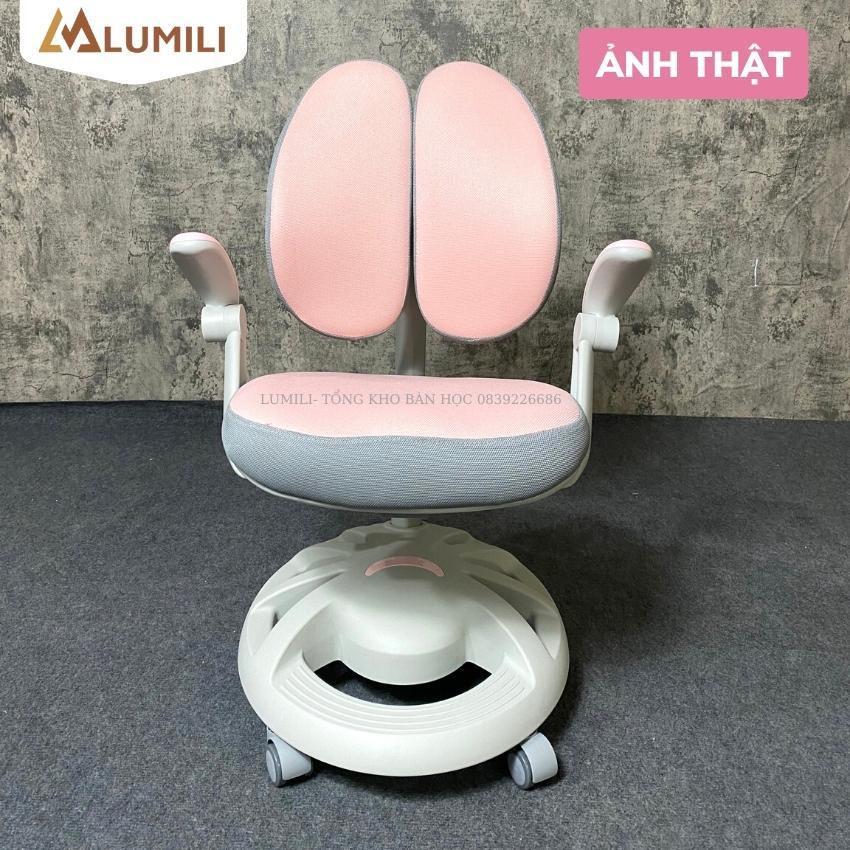 Bộ bàn học chống gù cao cấp LUMILI 303F bàn học thông minh kèm giá sách cho bé