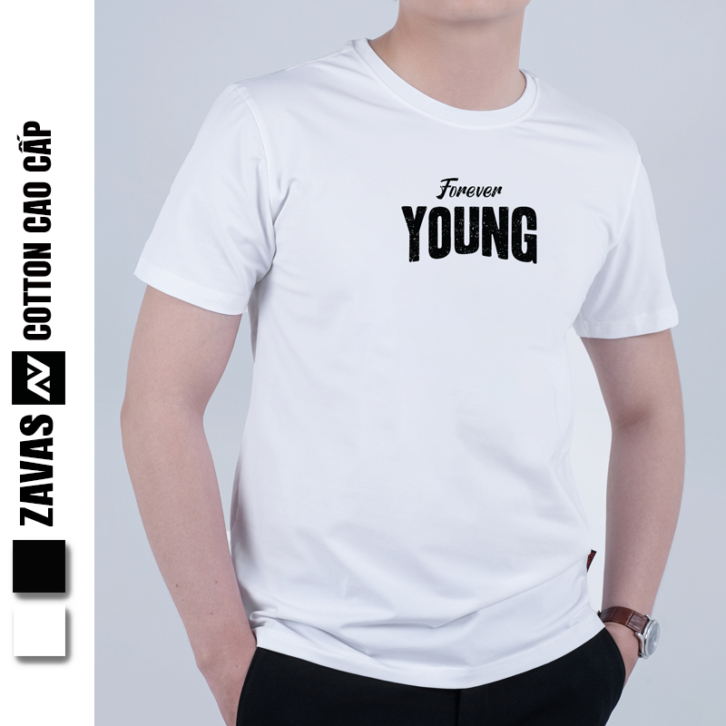 Áo phông nam cao cấp cổ tròn ngắn tay đẹp chất vải cotton co giãn 4 chiều thoáng mát ZAVAS Z04