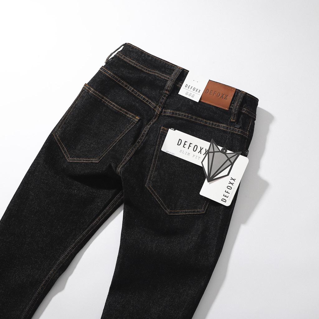 Quần jeans tiêu đen chỉ nổi màu vàng - 211231 | LASTORE MENSWEAR