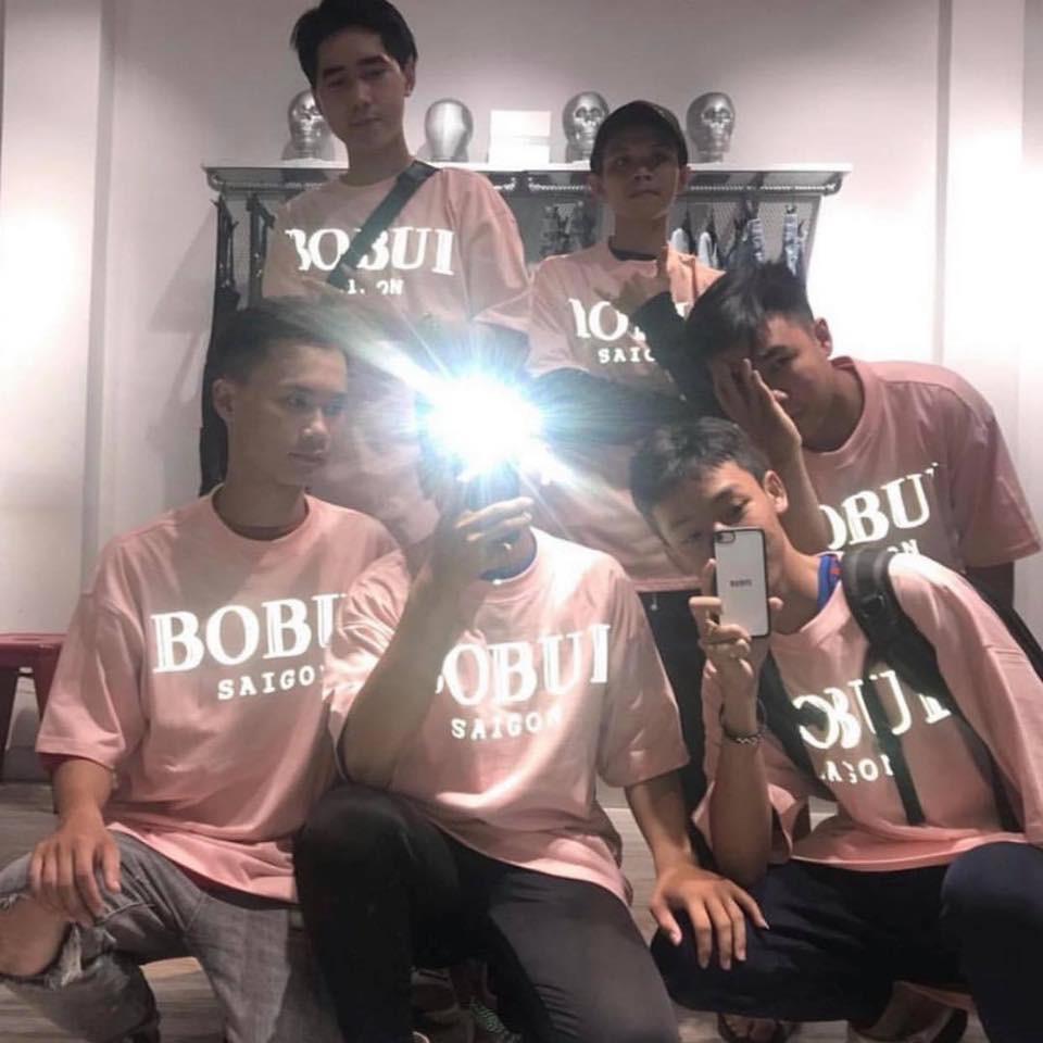 Áo Oversize BOBUI Hồng Phản Quang , Tee Bobui Saigon Reflective Pink Unisex