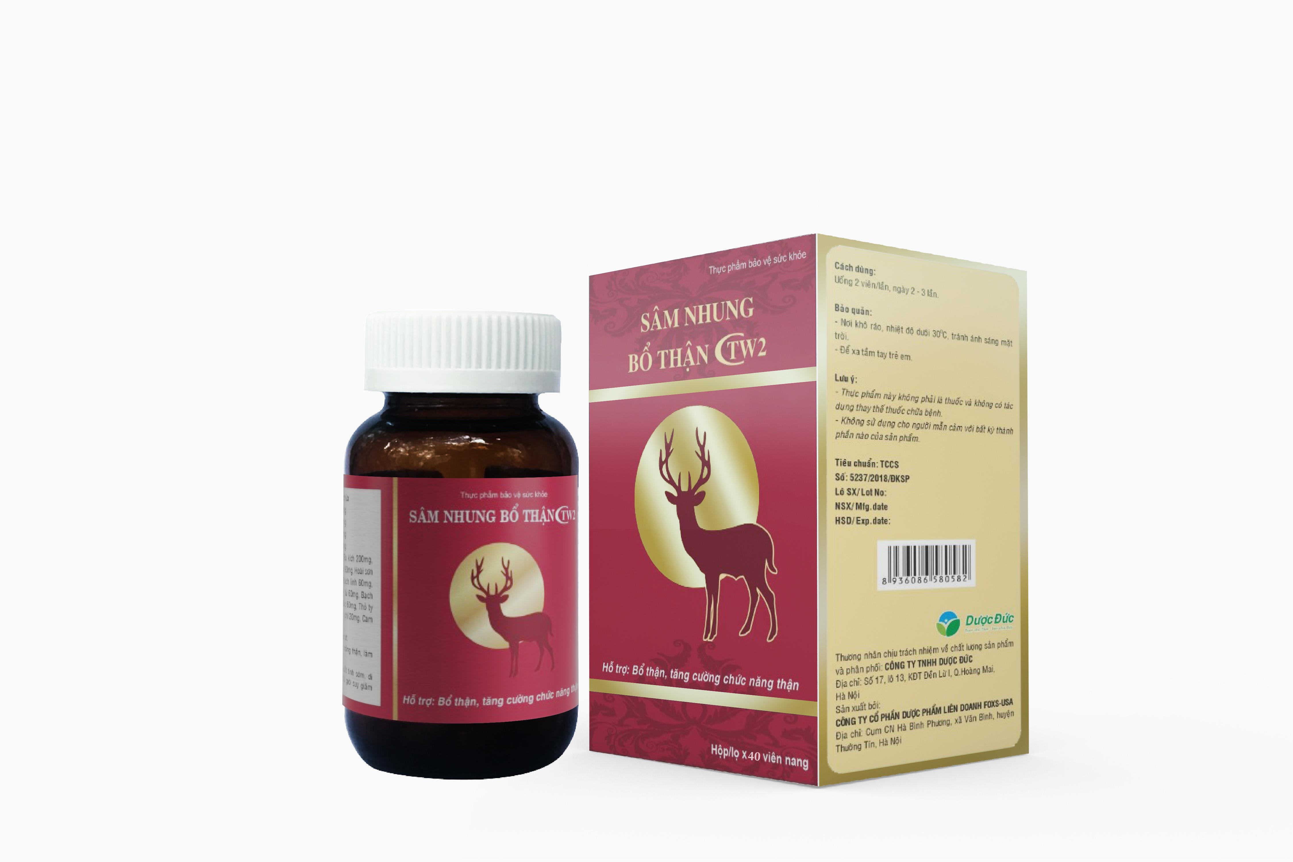 Sâm nhung bổ thận  CTW2 - Hộp 40 viên