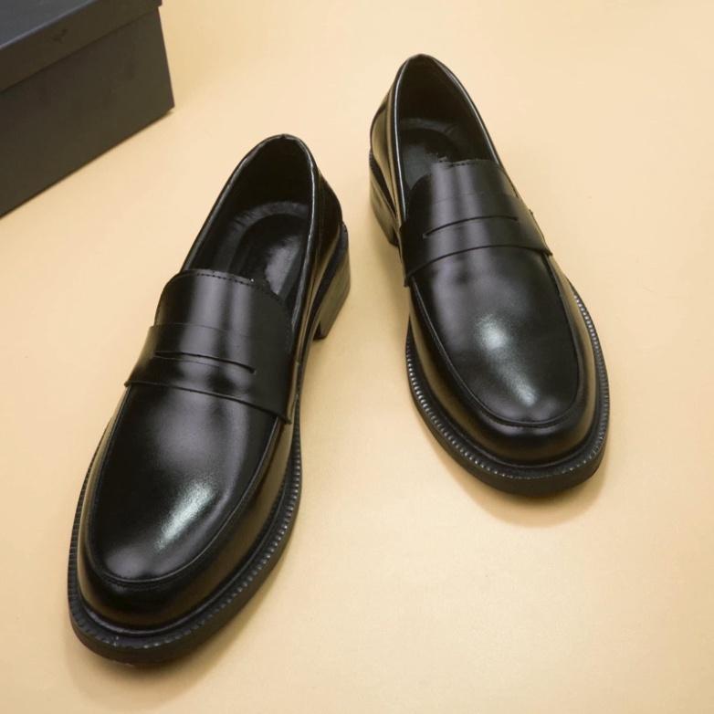 Giày Lười DECEMBER Penny Loafer Black - LF02