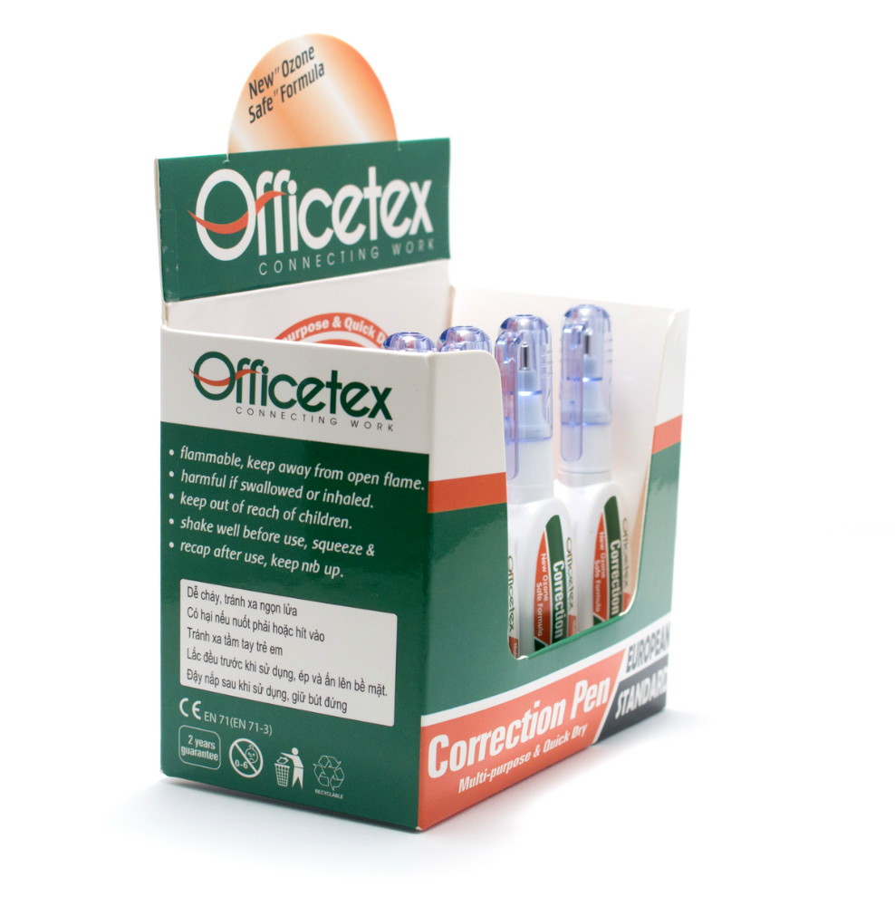 Bút xóa Officetex thân dẹp 7ml OT-CP003