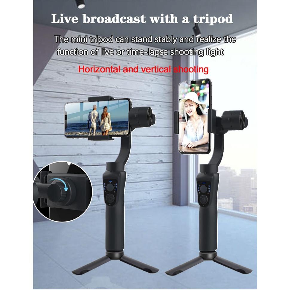 Tay cầm chống rung gimbal S5B - gậy chống rung quay vlog thiết kế 3 trục ổn định mọi góc quay