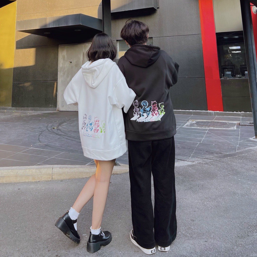 Áo Hoodie In Họa Tiết hoạt hình ngộ nghĩnh Phi Hành Gia Nasa chống nắng unisex from rộng dễ phối đồ