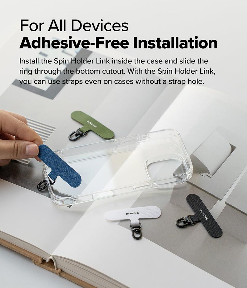 Miếng Spin Ringke Holder Link nhiều màu (dùng cho Holder Link Strap) - Hàng Chính Hãng