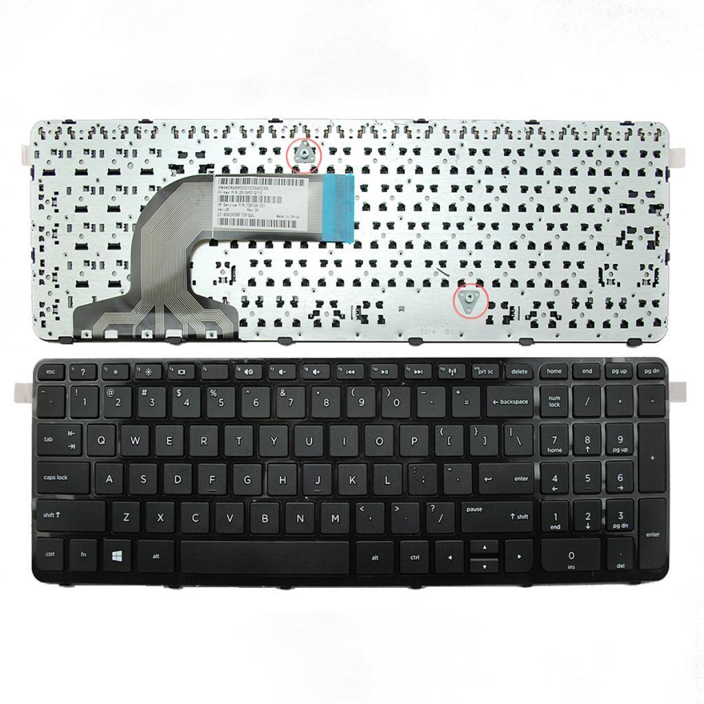 For HP Pavilion 15--n 15-g 15-r Series Laptop Keyboard Black With Frame