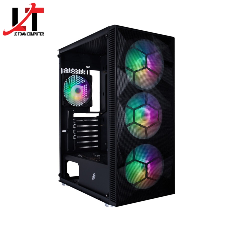 Case 1st Player X7 (Tặng 4 Fan RGB) (Đen) - Hàng chính hãng