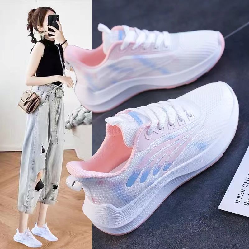 Giày thể thao nữ, giày chạy bộ đế êm nhẹ, thoáng khí đế cao su đúc, chống trơn trượt hạn chế mòn  – GNU2089
