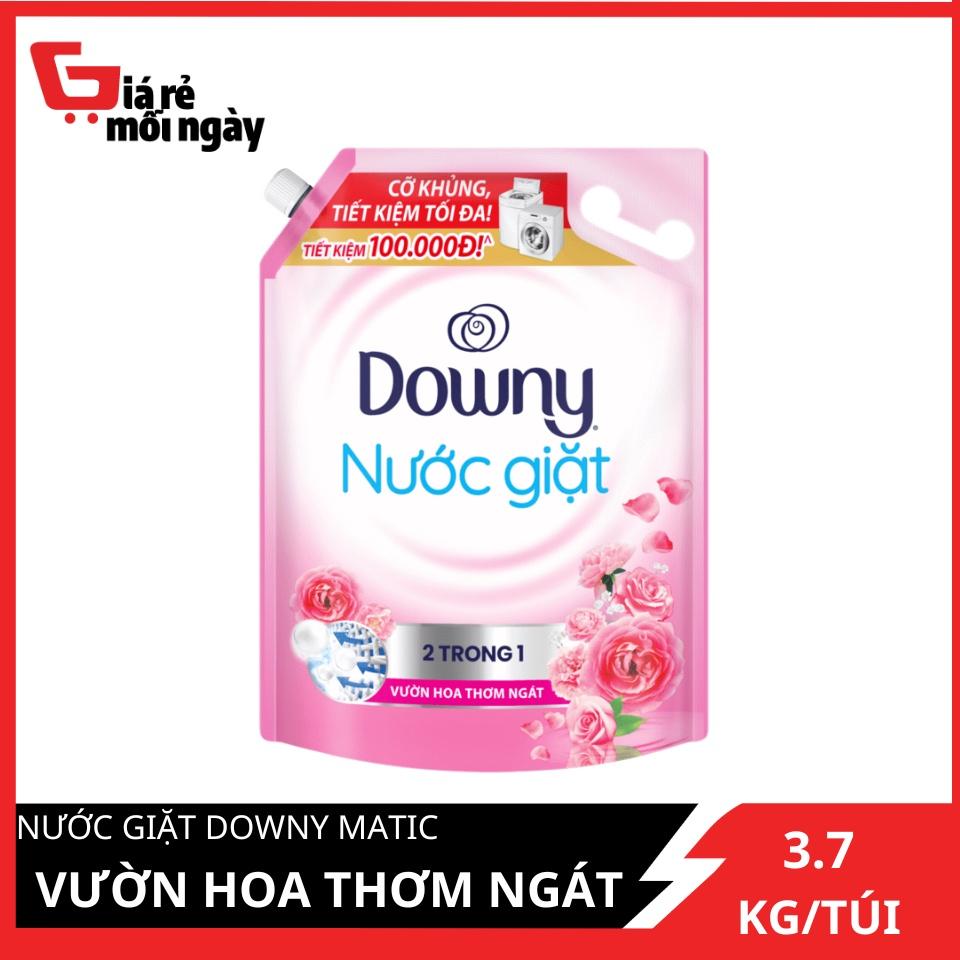 Nước Giặt Downy Matic Vườn Hoa Thơm Ngát Túi 3.7Kg