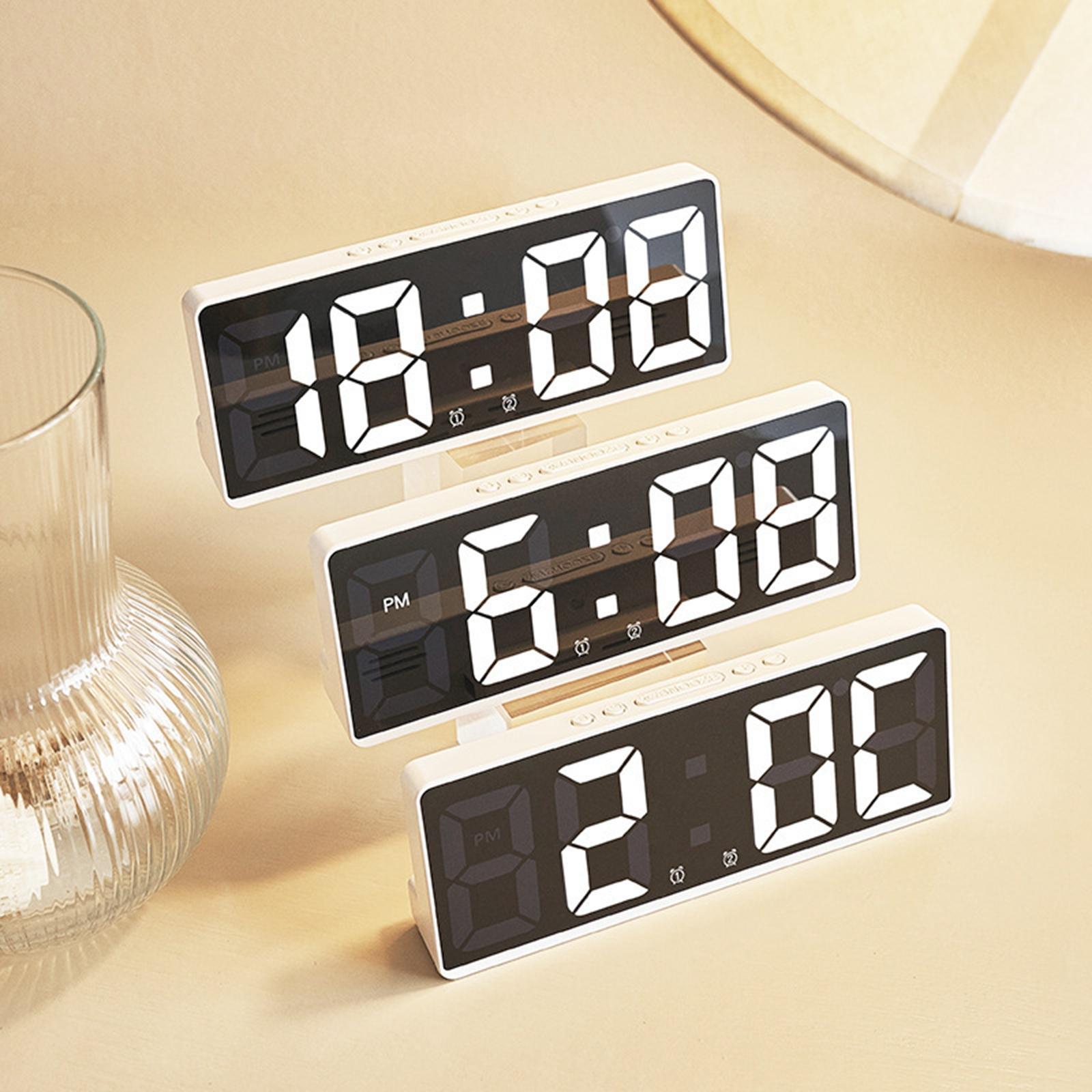 Large Number Clock Table Date LED Display for Elderly Home