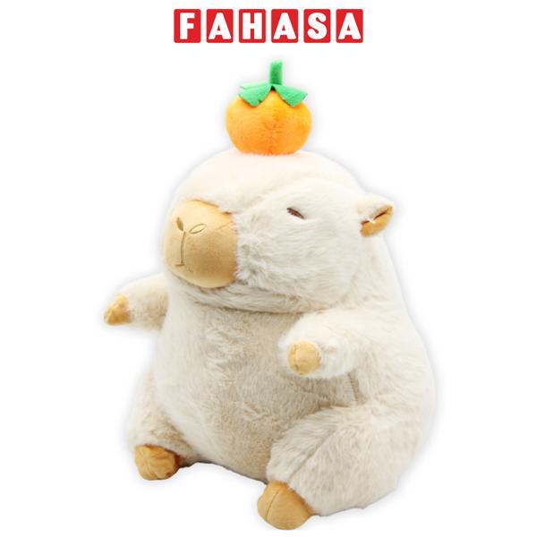 Thú Bông Capybara Đội Trái Cam 30 cm - Nuan Nuan DL24-002
